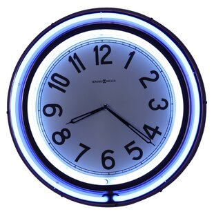 Waterproof Outdoor Clocks Neon Lights | Wayfair